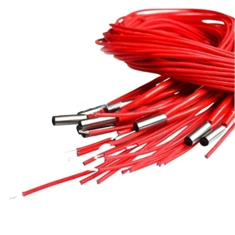 12V/24V30W/40W Φ6*20mm Mould With 1Meter Wire 3D Printer Single-Head Electric Heating Tube/Rod