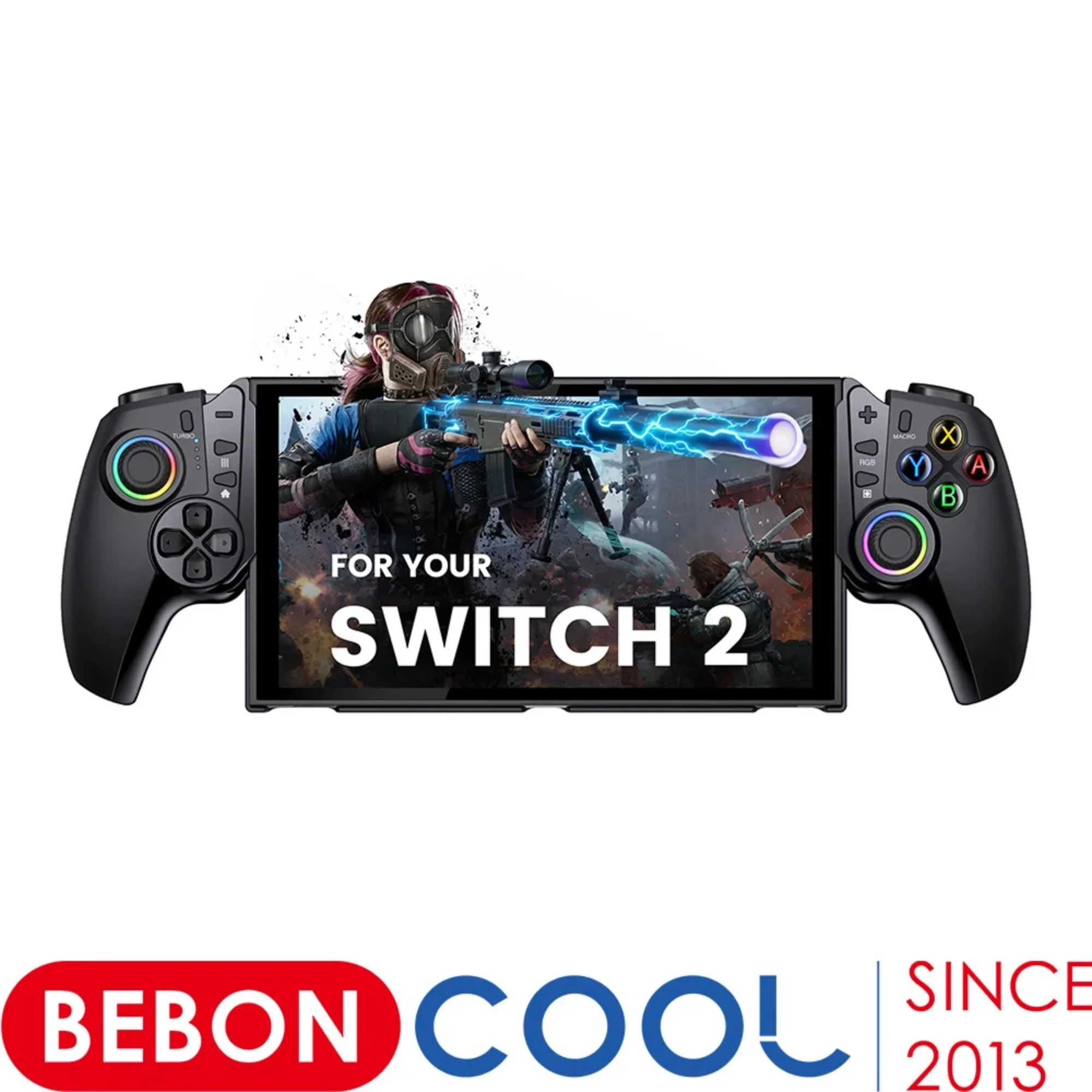 Controlador Sem Fio BEBONCOOL para Nintendo Switch 2, Joysticks TMR, Zero Drift, Gamepad Bluetooth Programável