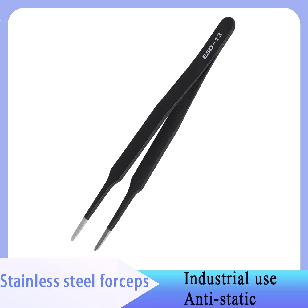 Anti‑Static Tweezers Corrosion Resistant Tweezers Hot ESD 13 Safe Anti static Stainless Steel Tweezers Maintenance Repair Set