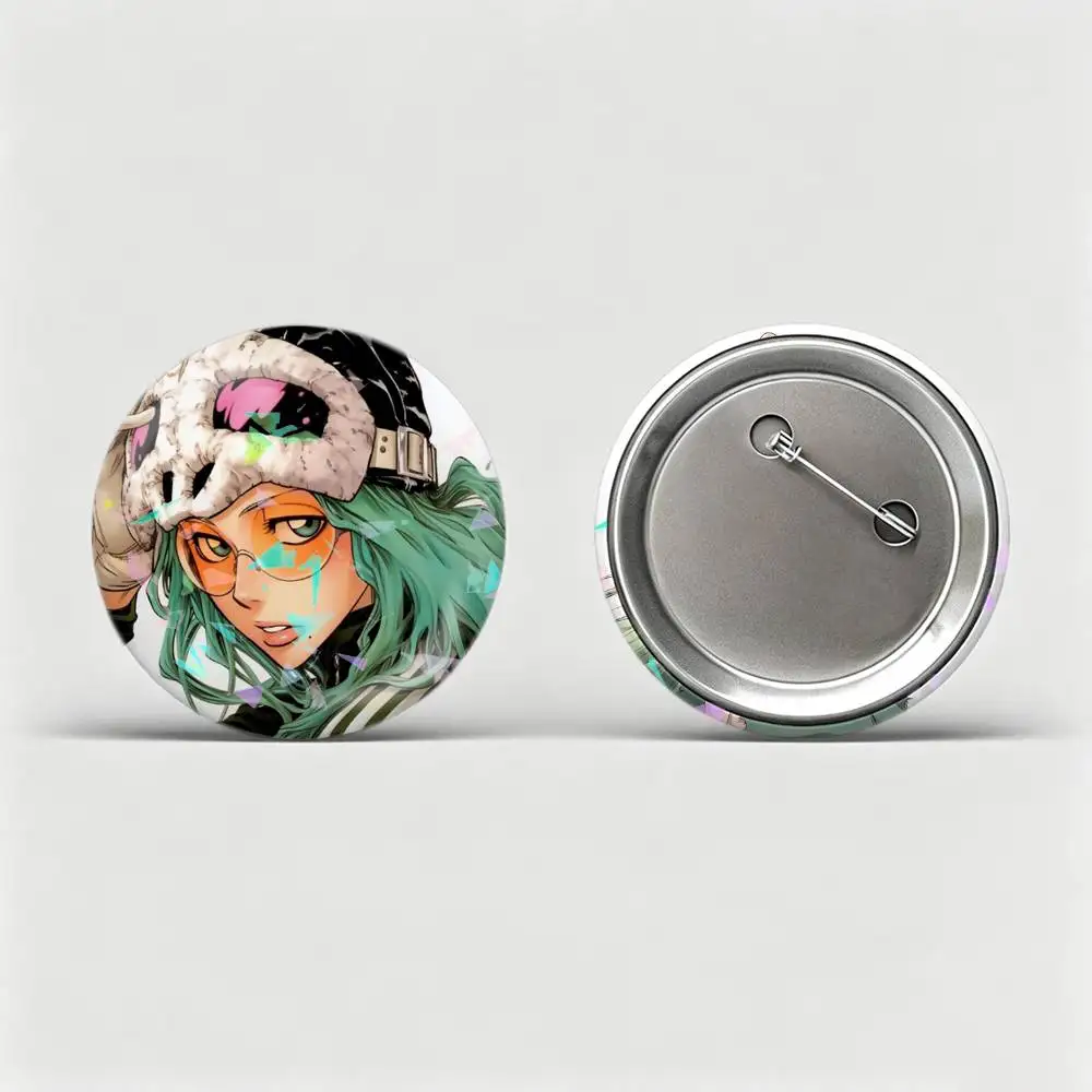N-Nelliel Tu Odelschwanck B-BLEACH  Badges Creative Tinplate Round Button PinsBrooch Badge Clothes Backpack Custom