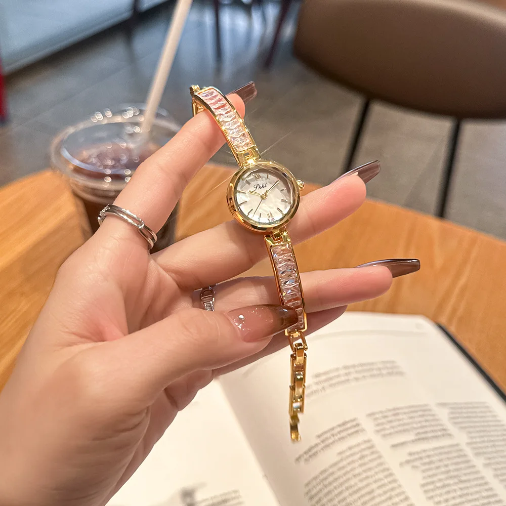 

simple fashion casual ladies watch steel belt new luxury rhinestone bracelet quartz watch for women часы женские наручные