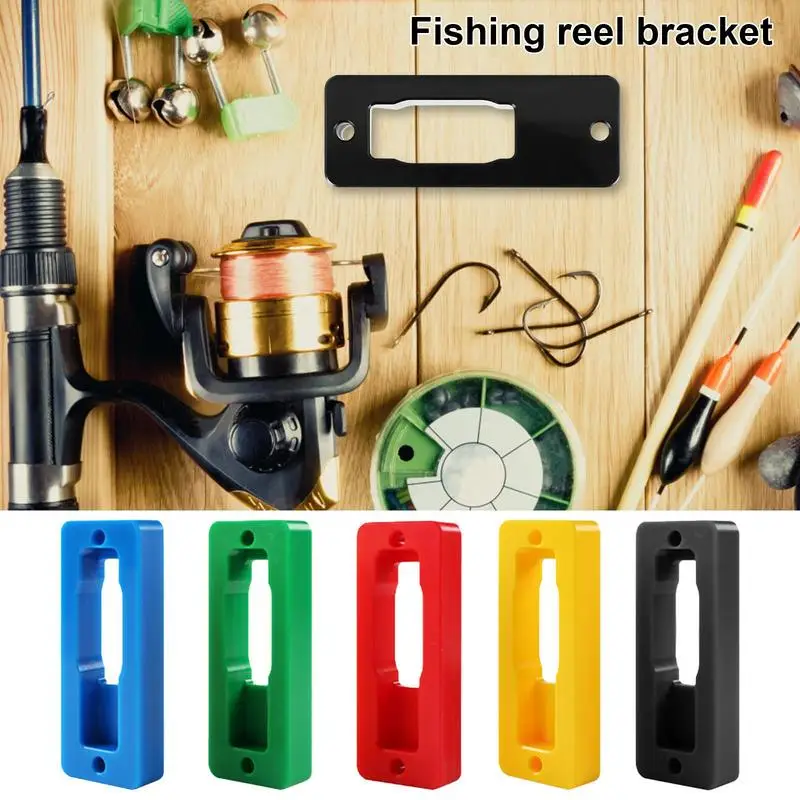 Fishing Reel Holder Storage Rack Wall Mounted Reel Display Stand Space-Saving Fishing Reel Hanger with Screws & Nuts