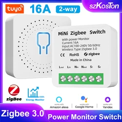 Tuya-スマートスイッチ,zigbee,16a,wifi,タイマー,自動化リレー,alexa yandex,alice,Googleで動作
