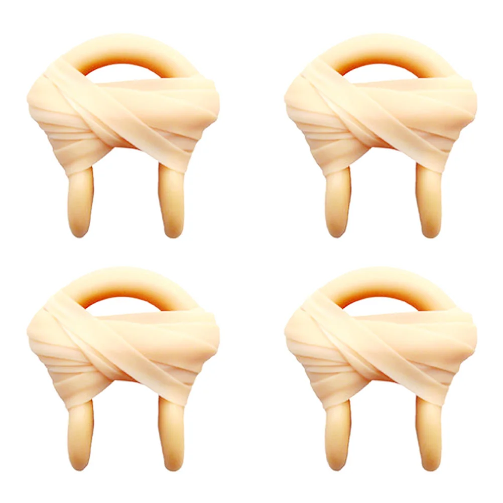 4 Pcs Nose Pegs for Swimming Adults Clip with Cord Wear-resistant Clips Supply Child