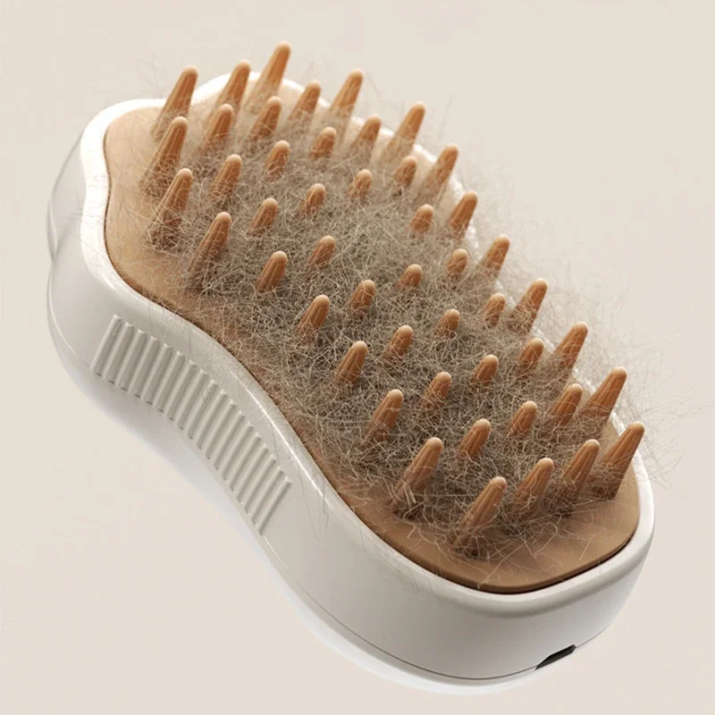3 in 1 Steamy Pet Dog Brush Cat Steam Brush Electric Spray Cat Hair Brush Comb Massage Pet Grooming Tool Loose Hair Supplies image 5
