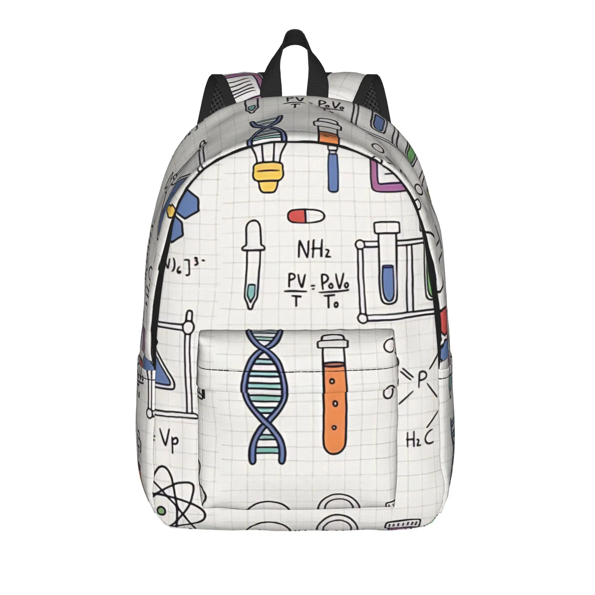 Chemistry Science Test Tubes Lab School Subject Backpack  Travel Backpacks Teen Design Durable High School Bags Fashion Rucksack