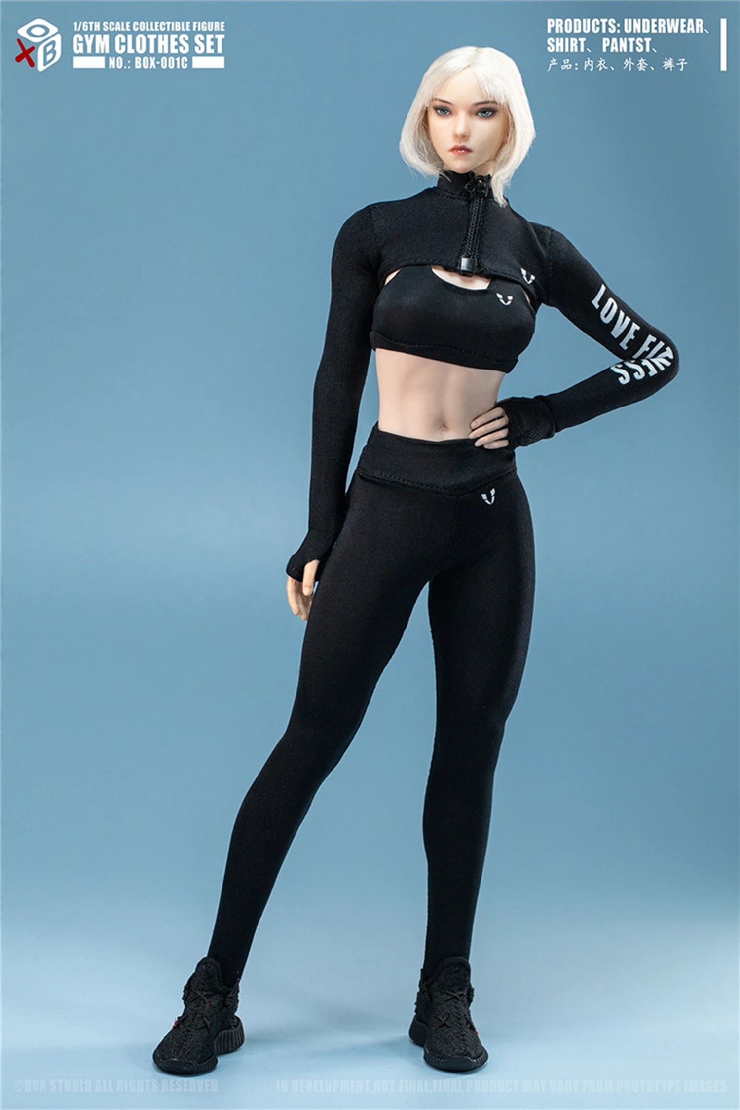 BOX STUDIO 1/6 BOX-001 Yoga Sportswear Sports Clothes Fit for 12\