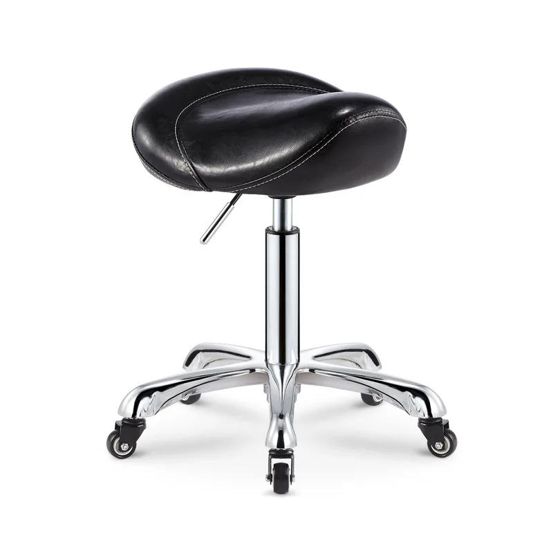 Rotating Lift Stool Sliding Styling Barber Store Office Chair Adjustable Height Hairdresser Nail Stool Home Haircutting Chair