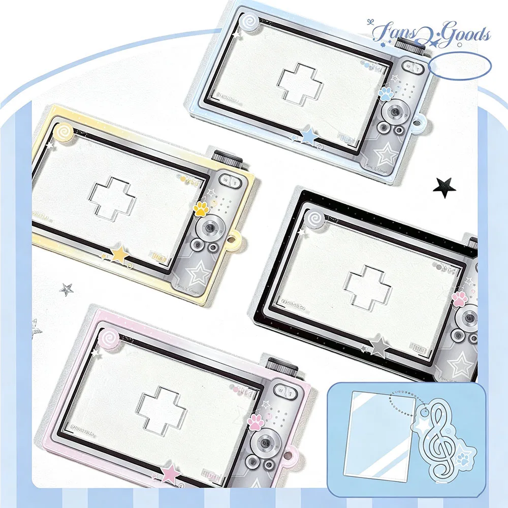 Kpop Photocard Display Frame 3 Inch Acrylic Camera Holder Idol Photo Card Protector Keychain Collectible Showcase