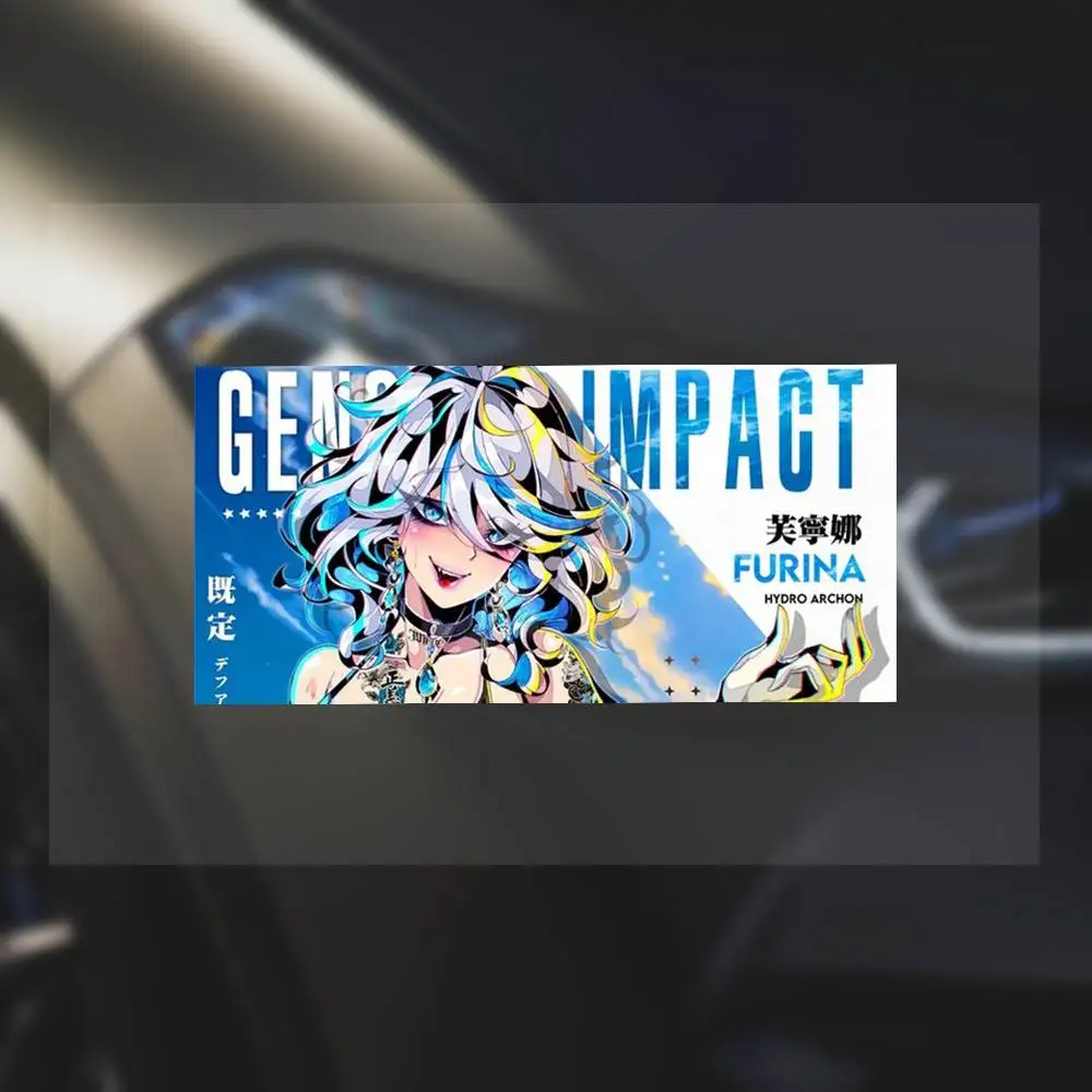 

Anime Girl Hentai Furina Genshin Impact Motorcycle Reflective Stickers Skateboard Laptop Water Bottle Toy Children's Decor