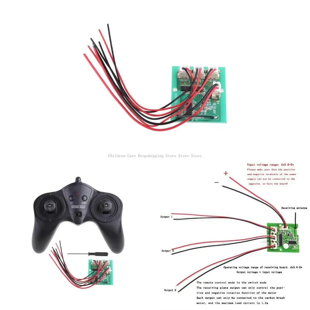 

Remote Controller & Receiver Model Boat RC Toy Anti-Jamming Transmission Device
