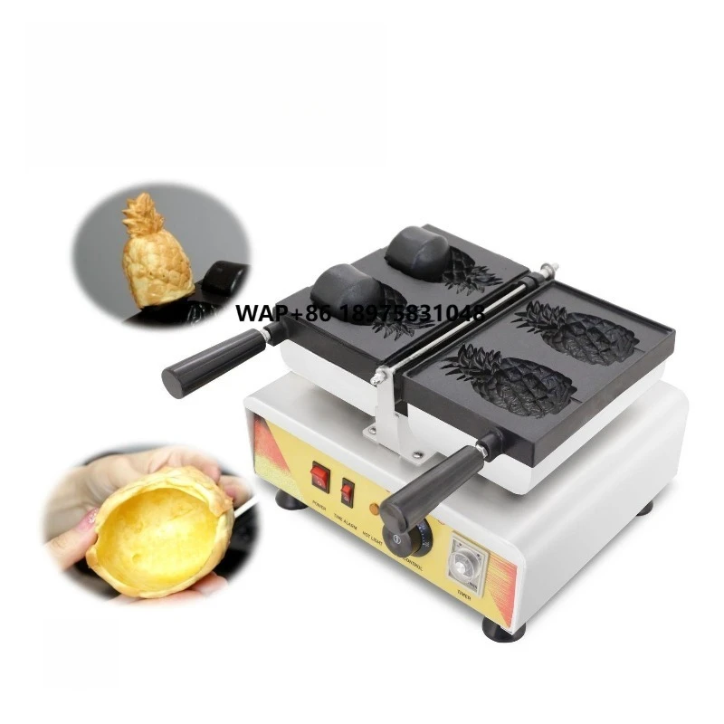 New Internet celebrity crispy pineapple peel machine commercial electric ice cream waffle machine double-sided pancake machine