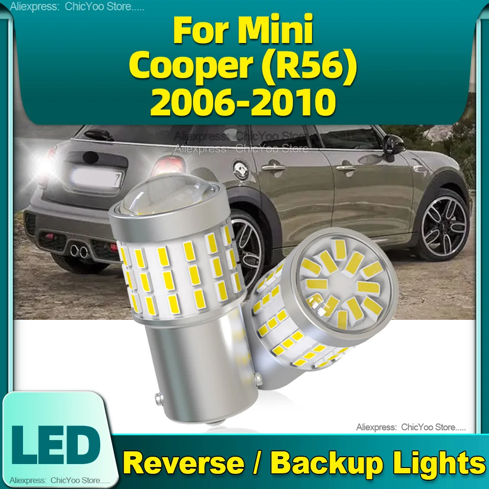 

2Pcs LED Reverse Backup Light Blub 1156 P21W BA15S Super Bright 1800LM 12V For Mini Cooper (R56) 2006 2007 2008 2009 2010