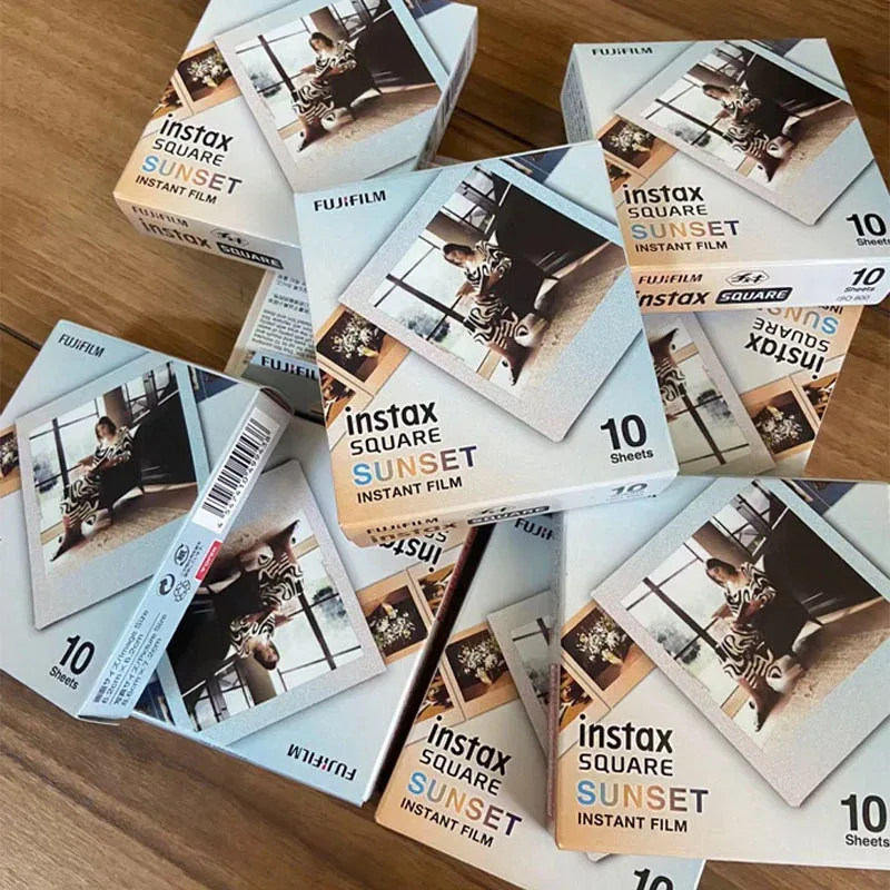 New Fujifilm Instax SQUARE Sunset Photo Paper 10-50 Sheets for Fujifilm Instax SQUARE SQ6 SQ10 SQ20 Hybrid Instant Film Camera