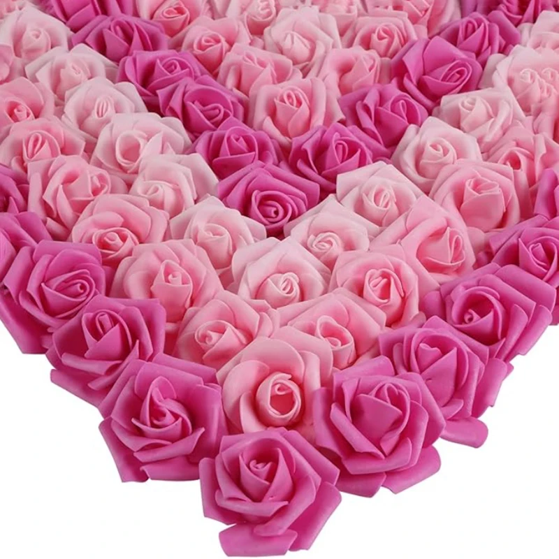 10/20/50 Stück künstliche Schaumrosenblumen aus PE, künstliche Blumen für Zuhause, Raumdekoration, Hochzeit, Party, Halloween, Thanksgiving, Weihnachtsdekoration