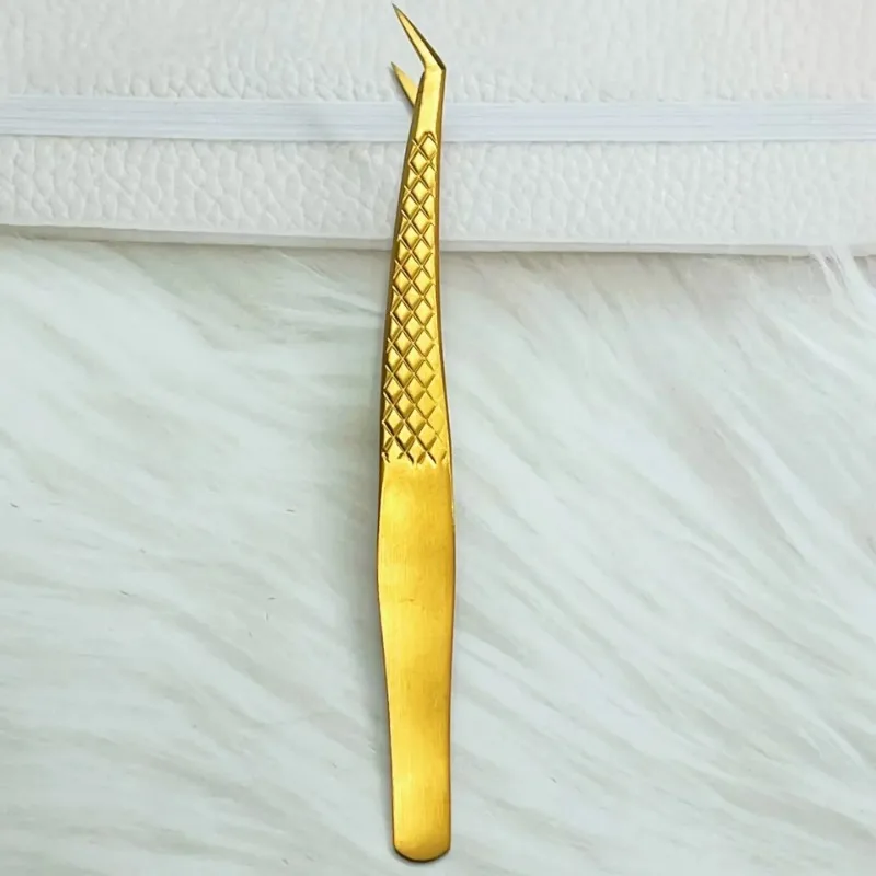 Stainless Steel Non-magnetic Eyelash Extension Tweezers Makeup Tools From Volume FakeLashes Supplies Accurate Fish Pattern