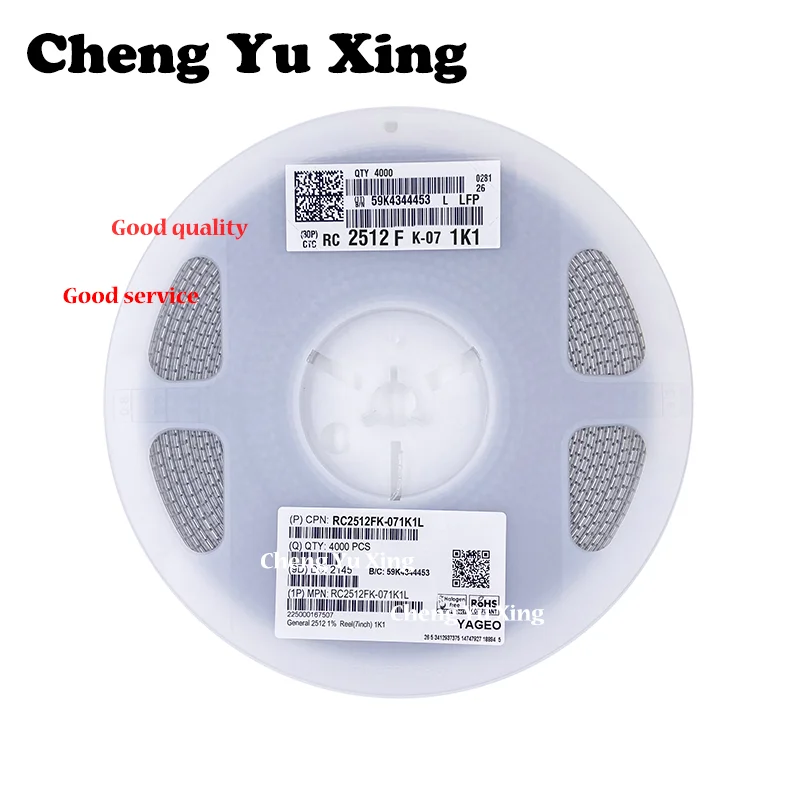 

2512 1K1 1% RC2512FK-071K1L ， 4000pcs ,SMD Resistor