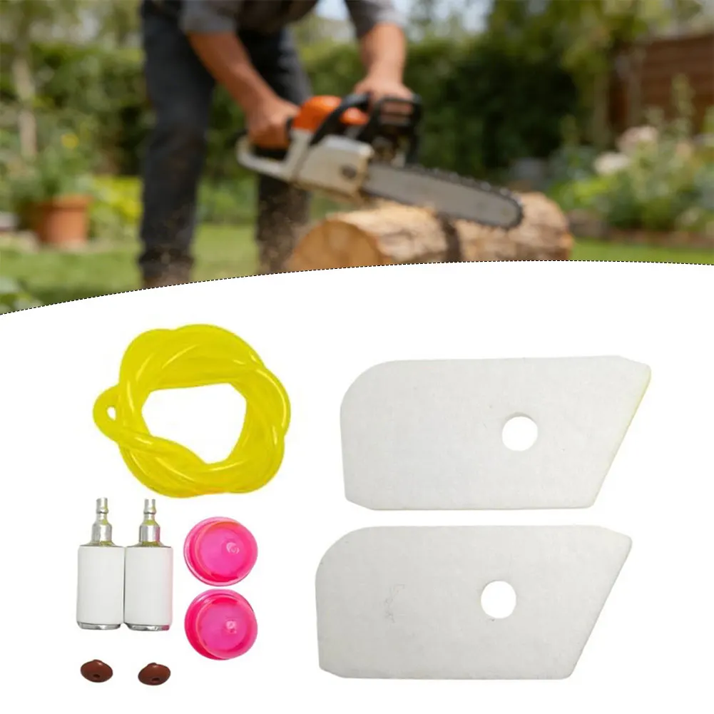 For Lawn Care Maintenance Grass Trimmer Fuel Filter Easy Installation Air Filter Kit Reliable Engine Performance