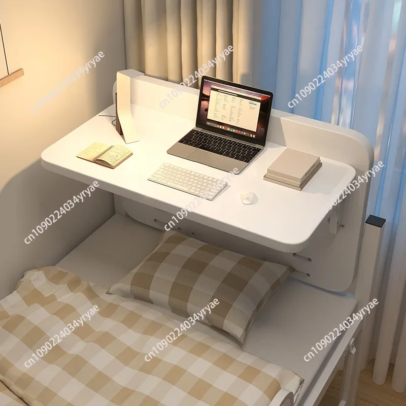 Mesa de cama para dormitorio, escritorio plegable para dormitorios, estudiantes en el litera, mesa para ordenador portátil, mesa pequeña para escribir