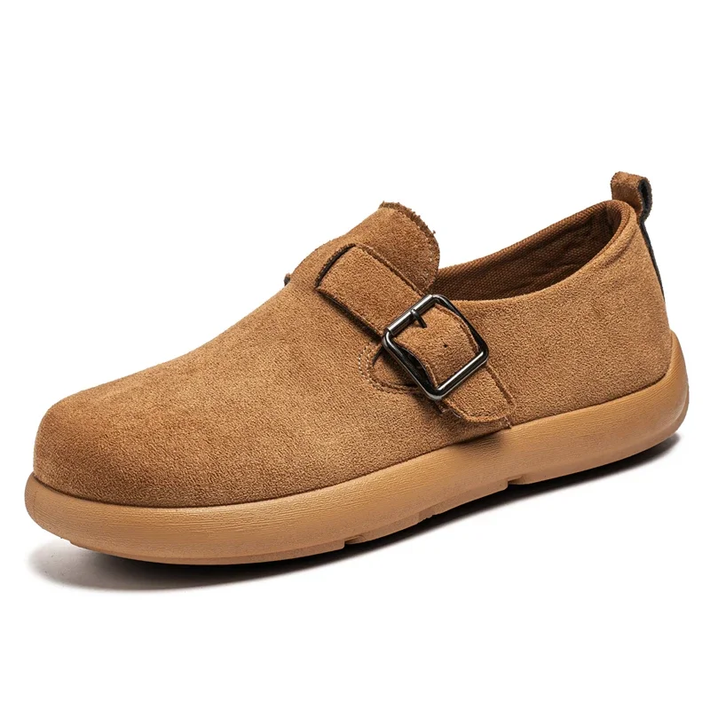 

New Mens Shoes One Wide Toe Sneakers Breathable Leather Fabricr Non-slip Wear-resistant Soles Original Sports Shoe