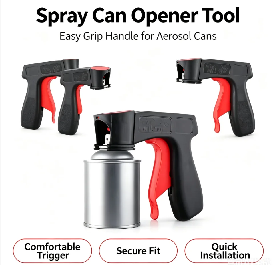 Reusable Car Spray Trigger Handle DIY Paint Sprayer for Car Body Repair Convert Spray Can into Paint Sprayer Tool