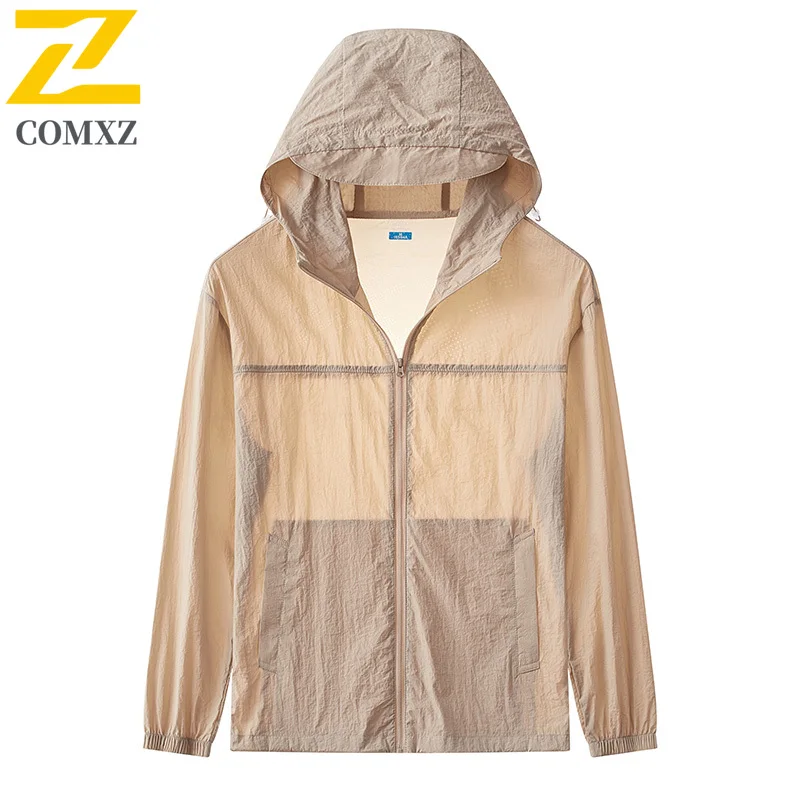 Men's Skin Jacket 2025 Summer New Quick Drying Lightweight Breathable UV Resistant Fishing Jacket Outdoor Cycling Camping Jacket