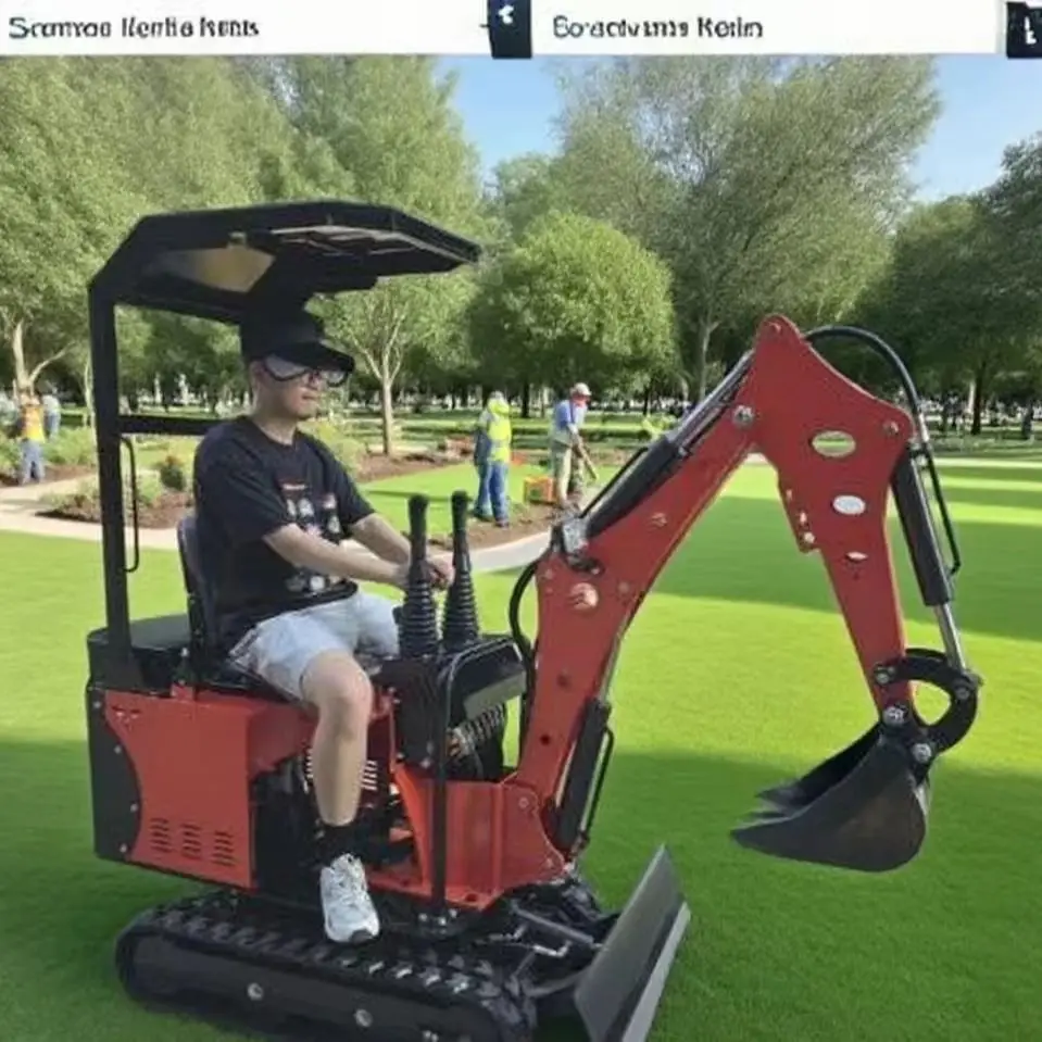  Compact 0.8-Ton EPA-Approved Tailless Excavator: Customizable for Urban & Landscaping Work Highly skilled in exploration