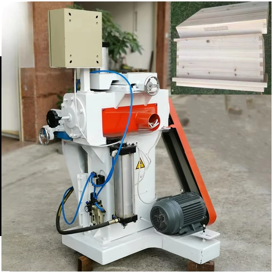 Woodworking straight tenoning wooden box automatic tenoning machine wine box Wood Mortising Slats Forming Machine