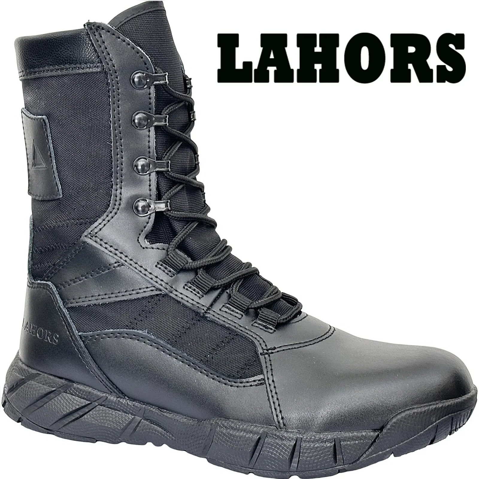 

LAHORS® Leather Lightweight Man Tactical Boots Combat Boots Anti-Collision Lace Up Waterproof Outdoor Hiking Breathable Shoe