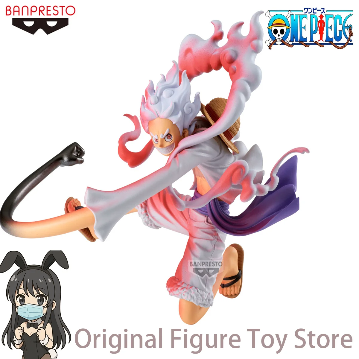 

BANDAI Banpresto One Piece аниме BRC BATTLE RECORD COLLECTION Monkey D Luffy Gear 5, фигурки, специальные фигурки, модель игрушки