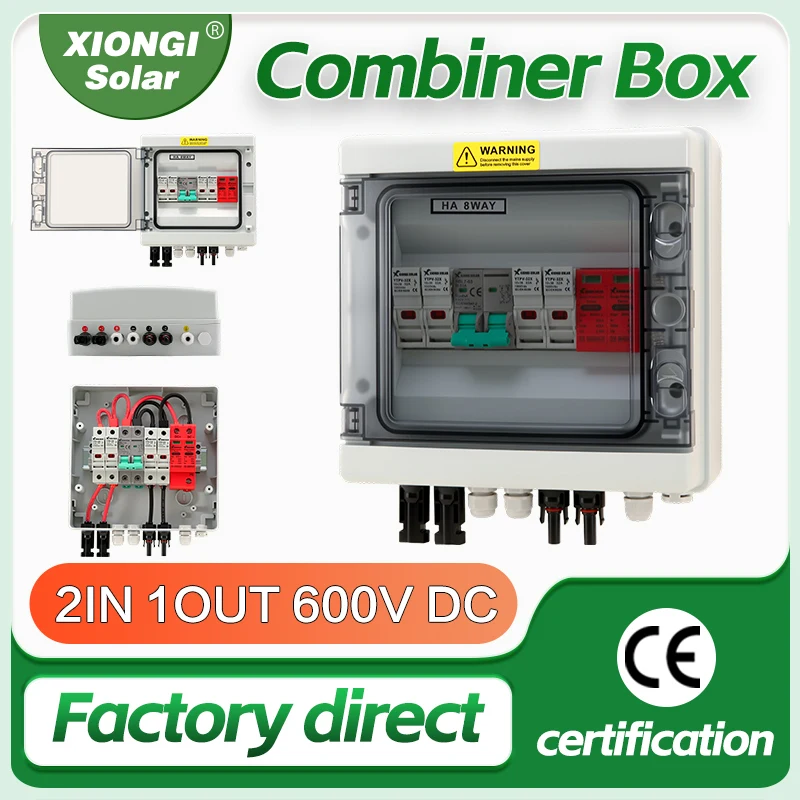 

Распределительная коробка-изолятор для фотоэлектрических систем 600В, 2 входа/1 выход, с предохранителем, автоматическим выключателем и модулем грозозащиты – Защитная коробка для фотоэлектрических систем