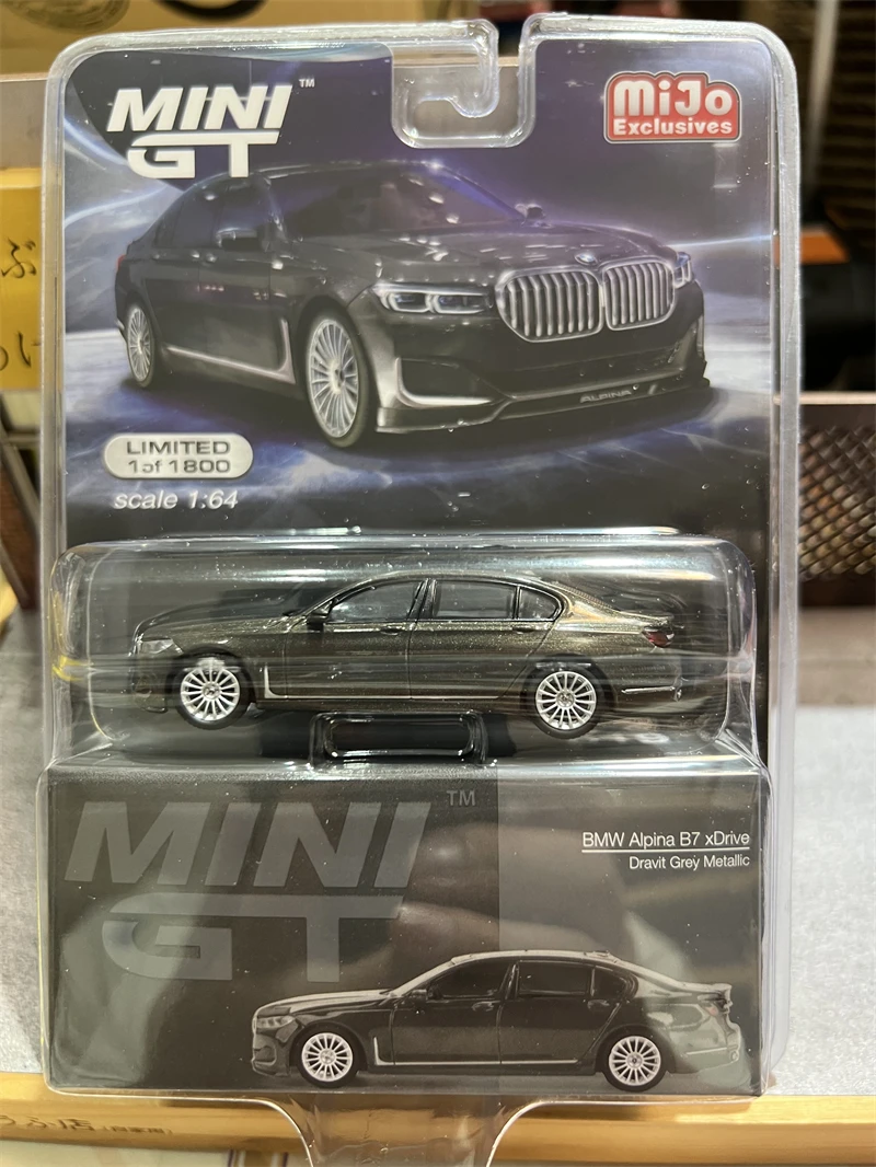 TSM MINIGT-Modèle de voiture en alliage moulé sous pression, collection de cadeaux d'affichage, alpina B7, 1/64 #619