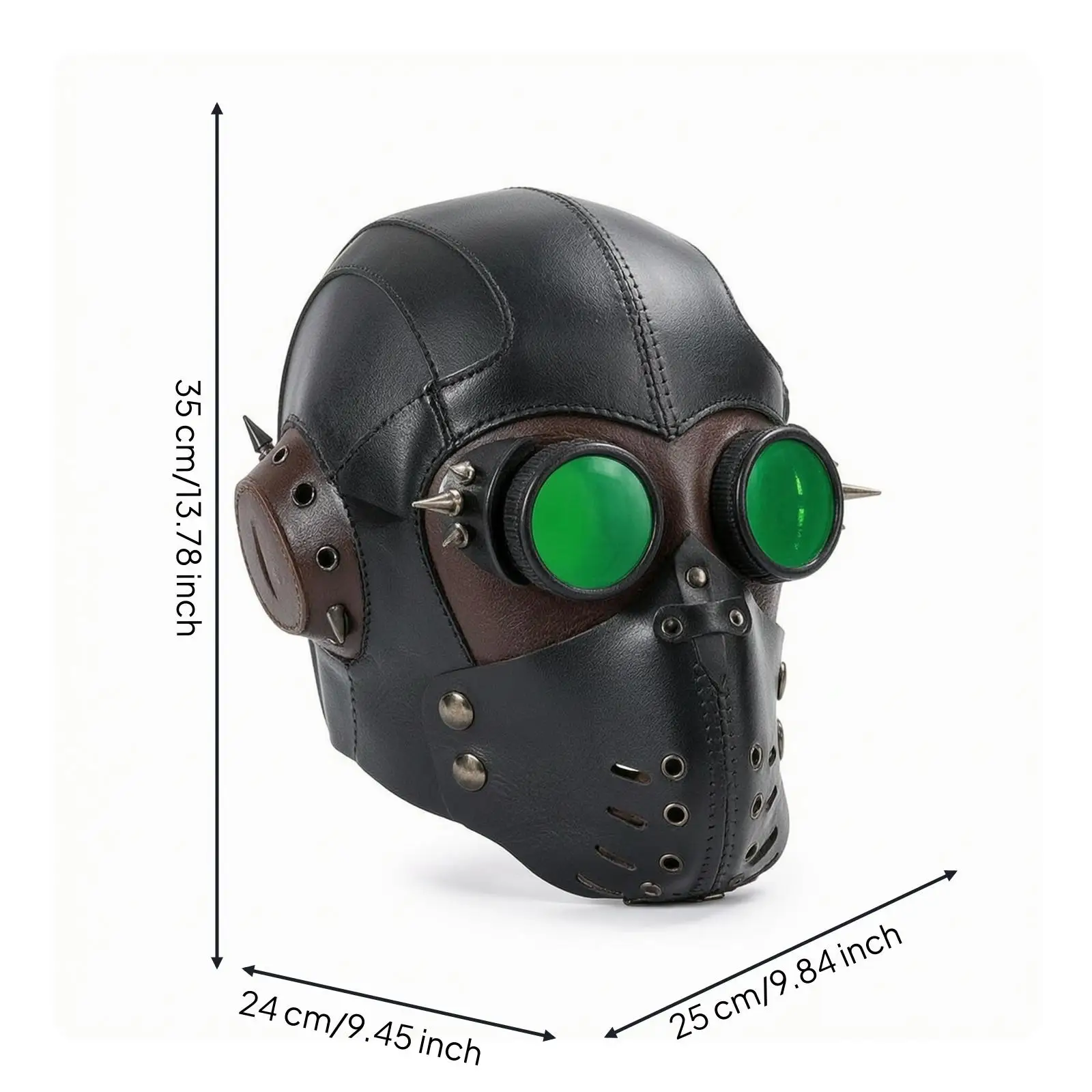 Steampunk Face Covering Industrial Face Covering with Rivets Mechanical Faces