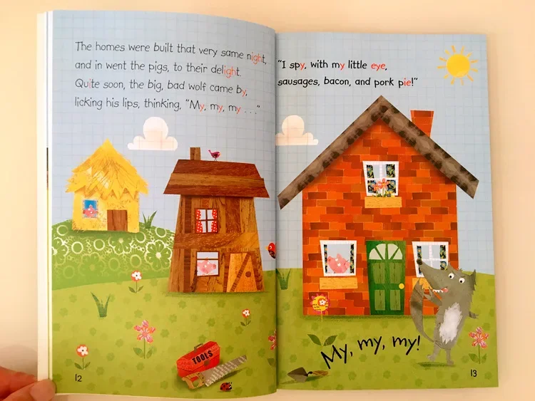 20 كتاب قراءة مع الصوتيات مجموعة الحكايات الخيالية للأطفال الإنجليزية كتاب صور الرداء الأحمر الصغير القصص القصيرة هدية