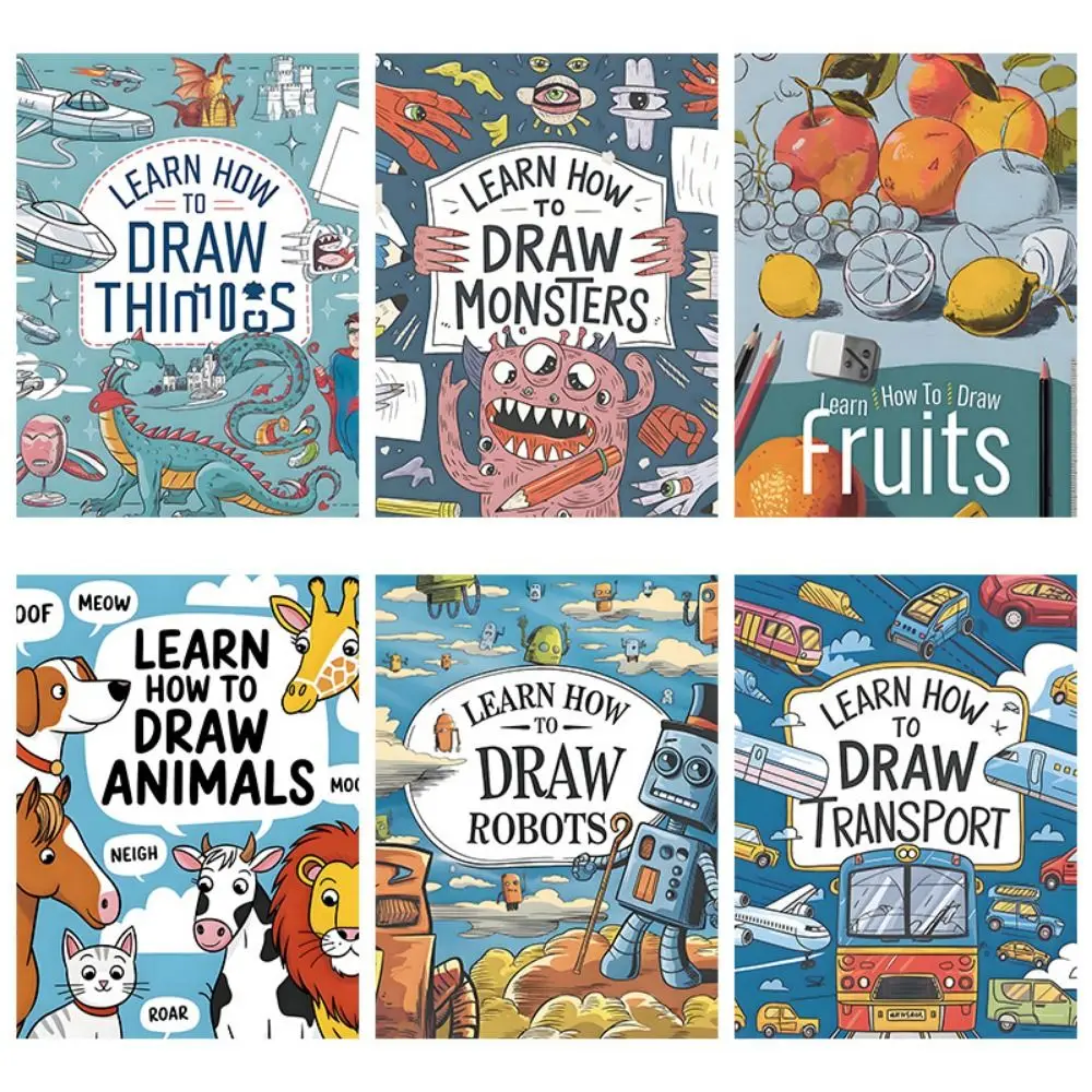 Travel Drawing Cartoon Coloring Book Early Education Enlightenment Graffiti Copy Sketch Book Stationery Doodling