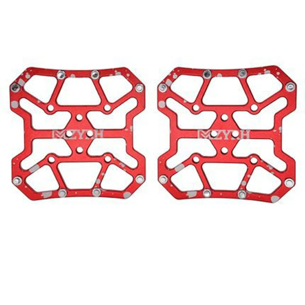 2pcs Aluminum Alloy Bicycle Clipless Pedal Anti-slip Delicate Clipless Pedal Classic Ultralight Platform Adapters For SPD KEO