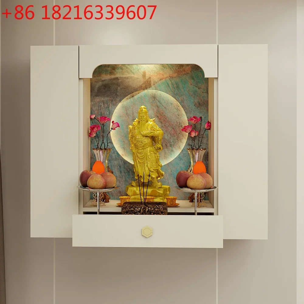 Guan Gong statue offering table God of Wealth placed a new Chinese offering table