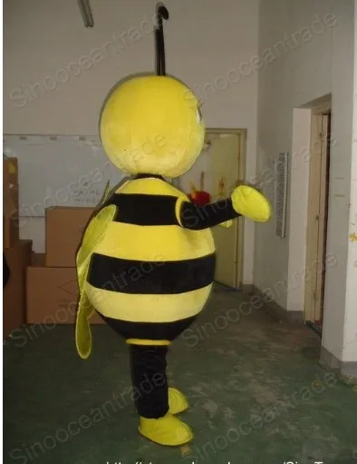 New Adult Hot Sale Bee Honeybee Bumblebee Mascot Costume Christmas Fancy Dress Halloween Mascot Costume Free Ship