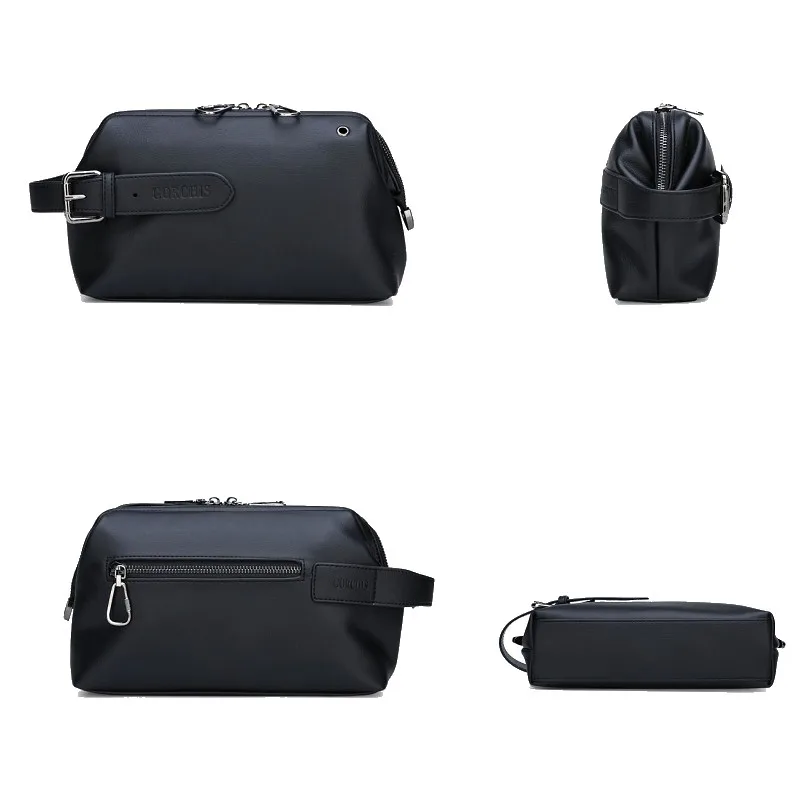 Men's Large-Capacity Clutches Soft PU Handbag Fashionable Biker MoneyBag Card Holders Mobile Pocket Gift Leisure Accessory