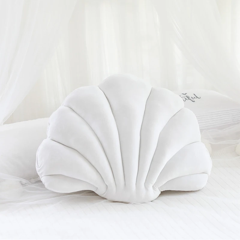 Seashell Decorative Pillow   Sea Shell Shaped Throw Pillow Decorative Pillows For Bed Couch Home Office Decor