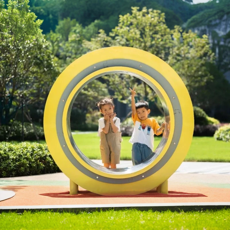New Design Outdoor Play Equipment Spinning Tunnel Interactive Games Playground Equipment for Amusement Park