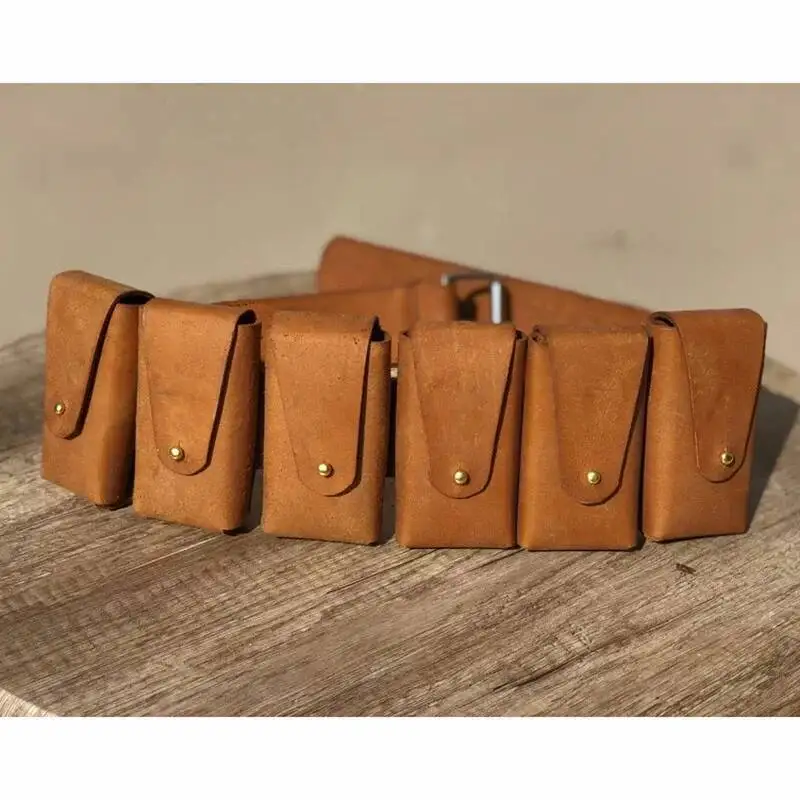 Bolsa con cinturón Steampunk de cuero para personas de arena tosrada, bandolera de caballería, bolso para cartuchos, faja, accesorio para disfraz de Cosplay, riñonera