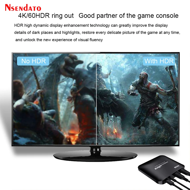 Ezcap326c-usb-cビデオキャプチャカード、4k、30fps、hdr、hdmiからusb 3.1 type c、ライブストリーミング用、ps4