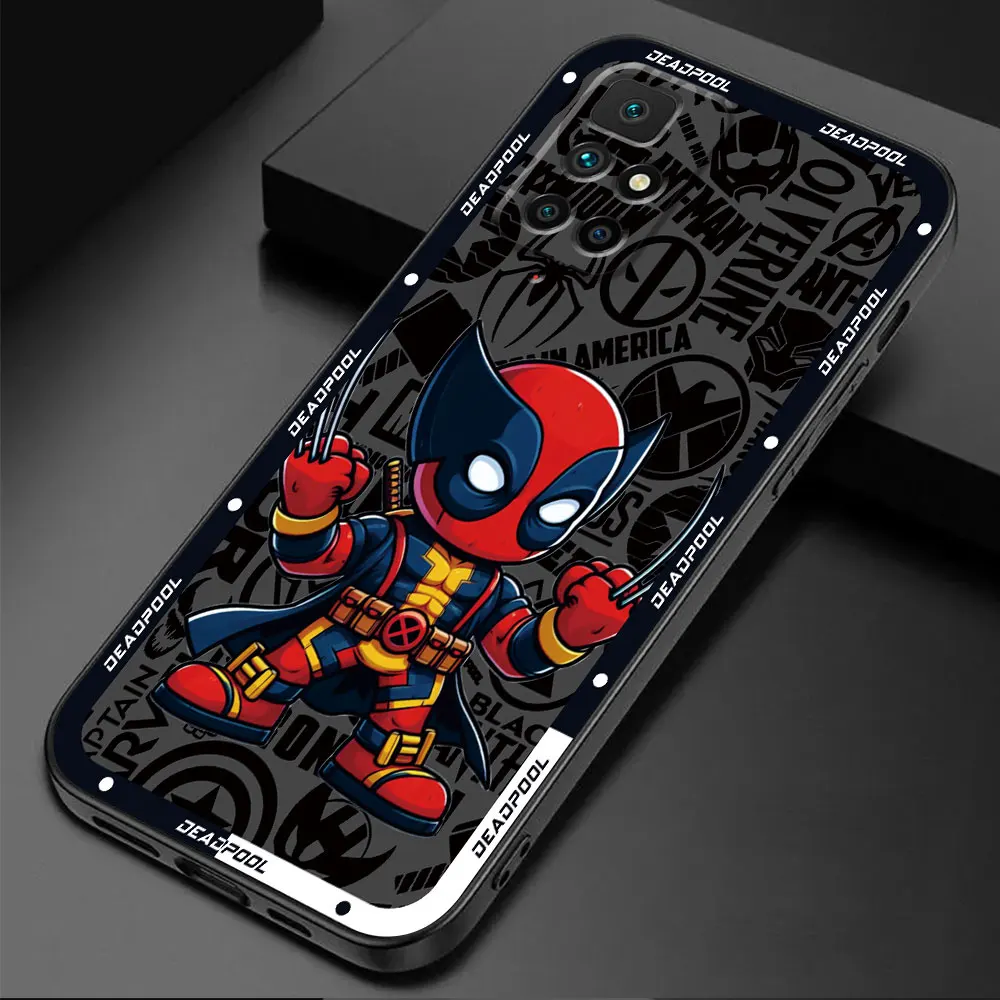 Marvel DeadPool Case for Xiaomi Redmi 12C K40 Pro K50 Gaming A2 A1 Plus 12 K40s K60 9A 10A 10C 9C 10 9 Black Soft Cover