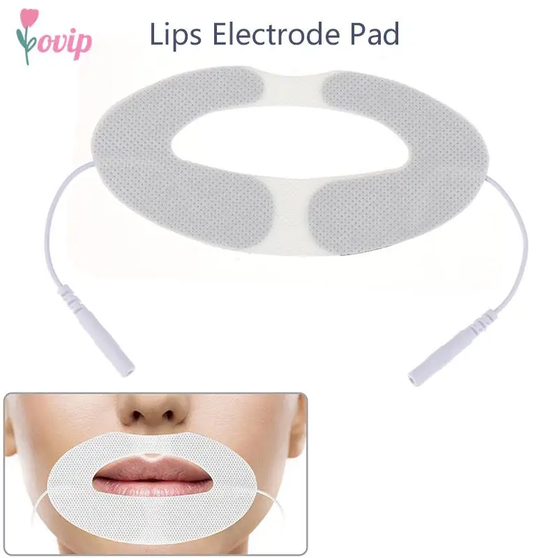 1Pc Lips Electrode Pad Non Woven Fabric Replacement Electrode Patch Accessory for Pulse Massager Electrode Pad for Massager