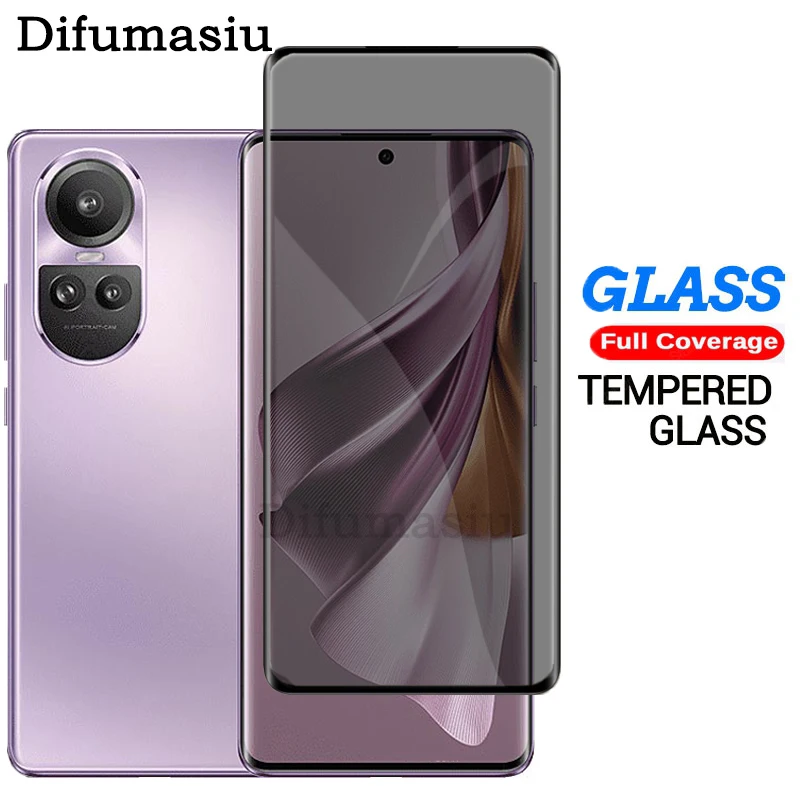 Privacy Tempered Glass For OPPO Reno 10 Pro 5G Anti Peeping Curved Screen Protector