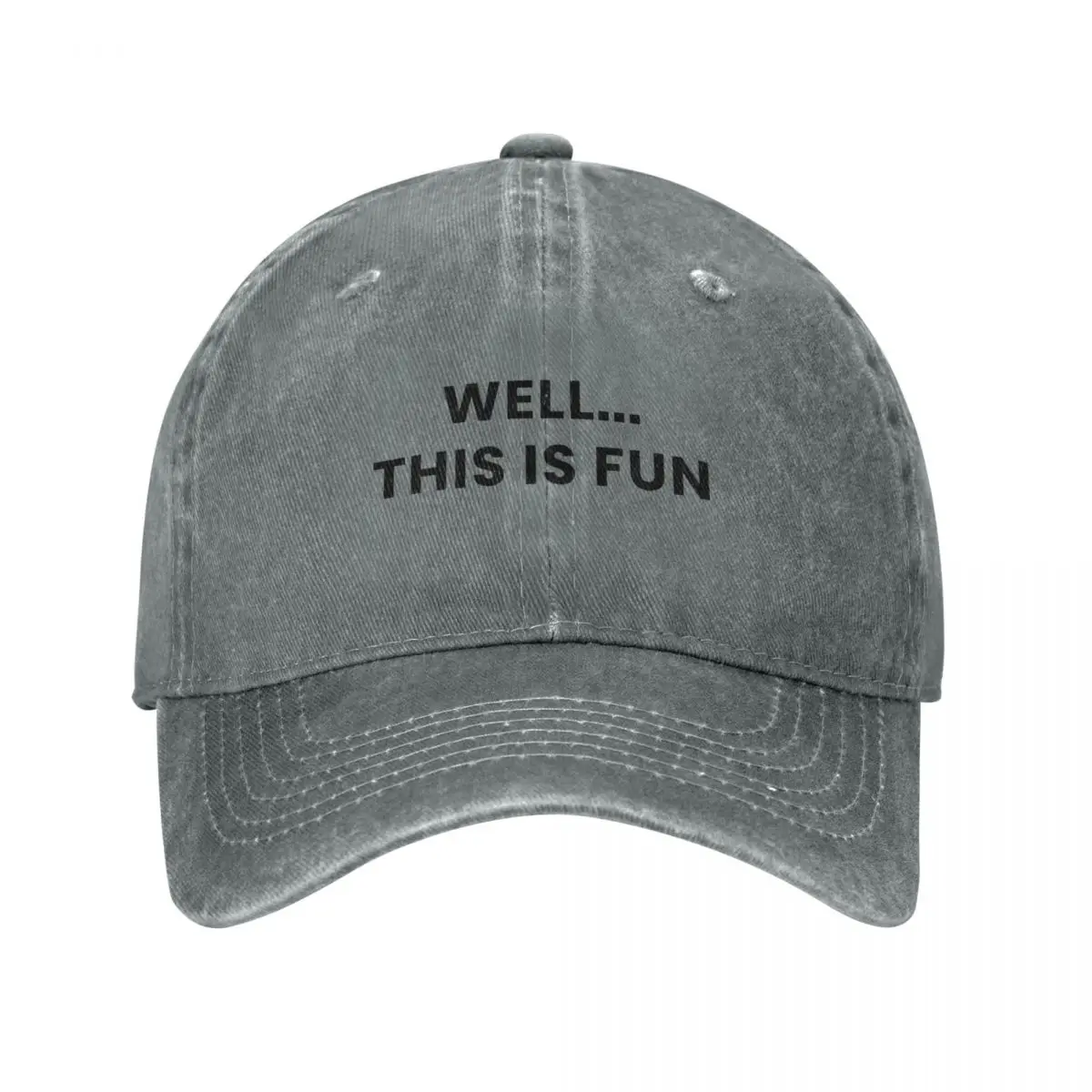 Funny well this is fun design Baseball Cap Hood Anime Hat derby hat Luxury Woman Men's