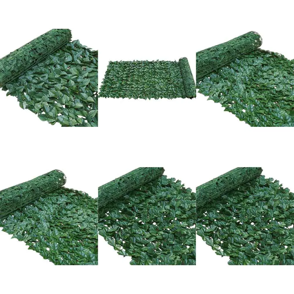 1PCS Artificial Ivy Privacy Fence Wall Screen Hedges Fence and Faux Ivy Vine Leaf Decoration for Outdoor Garden Decor