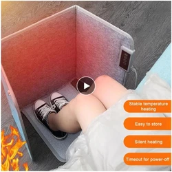 Winter Cushion Folding Heater Portable Adjustable Thermostat Foot Warmer For Home Office Electric Heated Warm Feet 2021 New 발난로