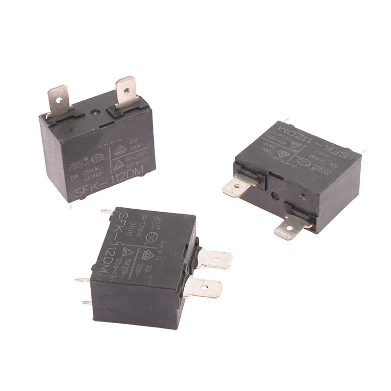 1/5 قطعة SFK-112DM-12VDC 20A 250VAC 4 دبابيس سخان المياه فرن الميكروويف اللوحة التتابع SFK-112DM تتابع مكيف الهواء